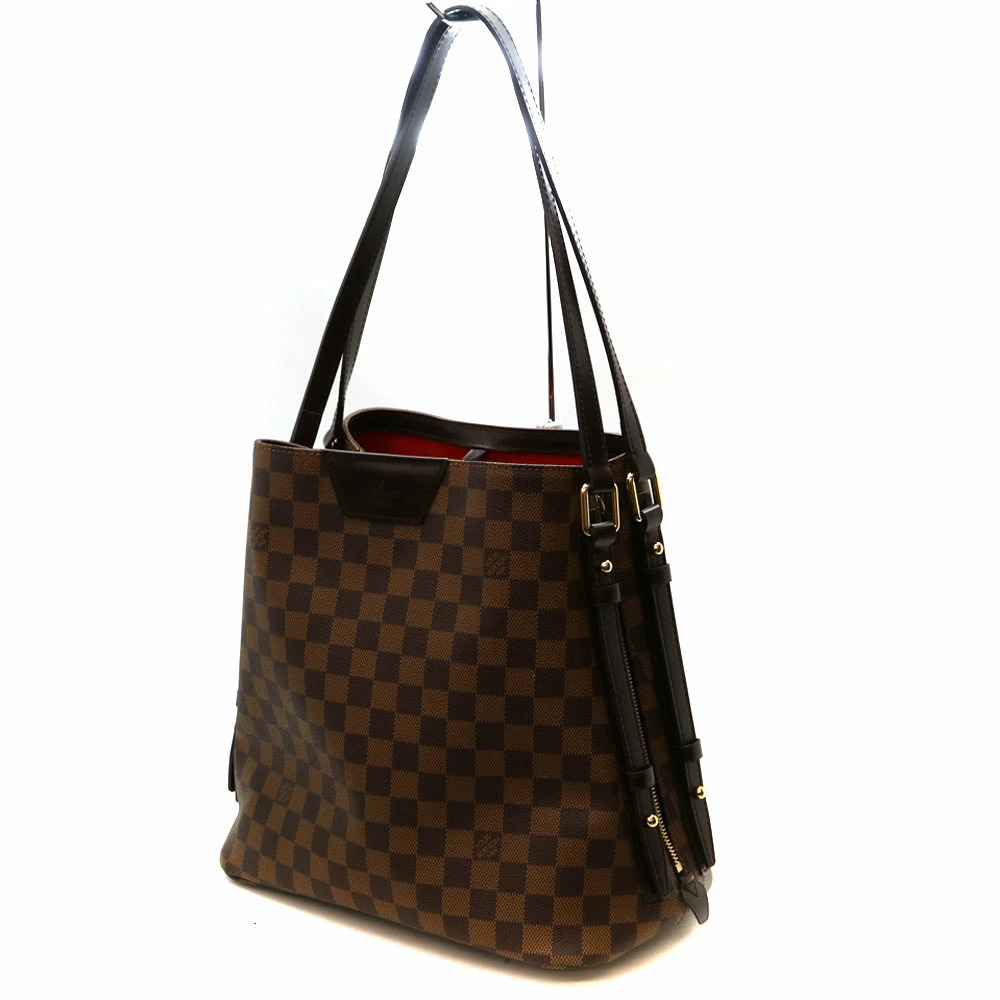 LOUIS VUITTON Cabas Rivington Damier Canvas Ebene Brown Tote Bag